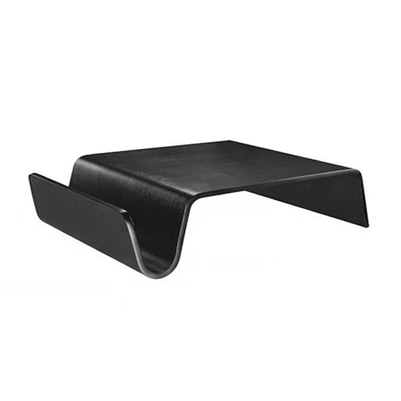 Curved Wood Veneer Coffee Table