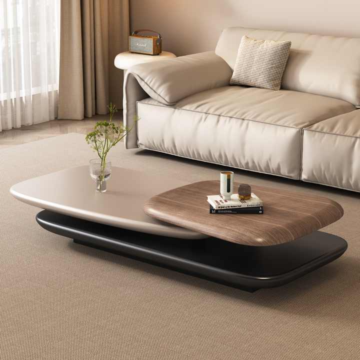 Modern Rotating Layered Coffee Table