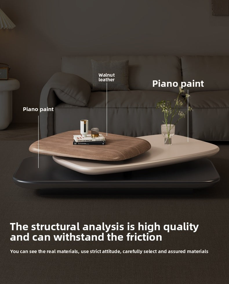 Modern Rotating Layered Coffee Table