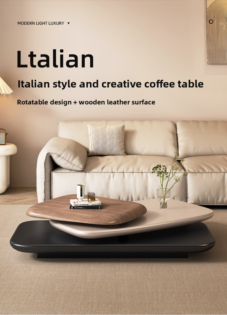 Modern Rotating Layered Coffee Table