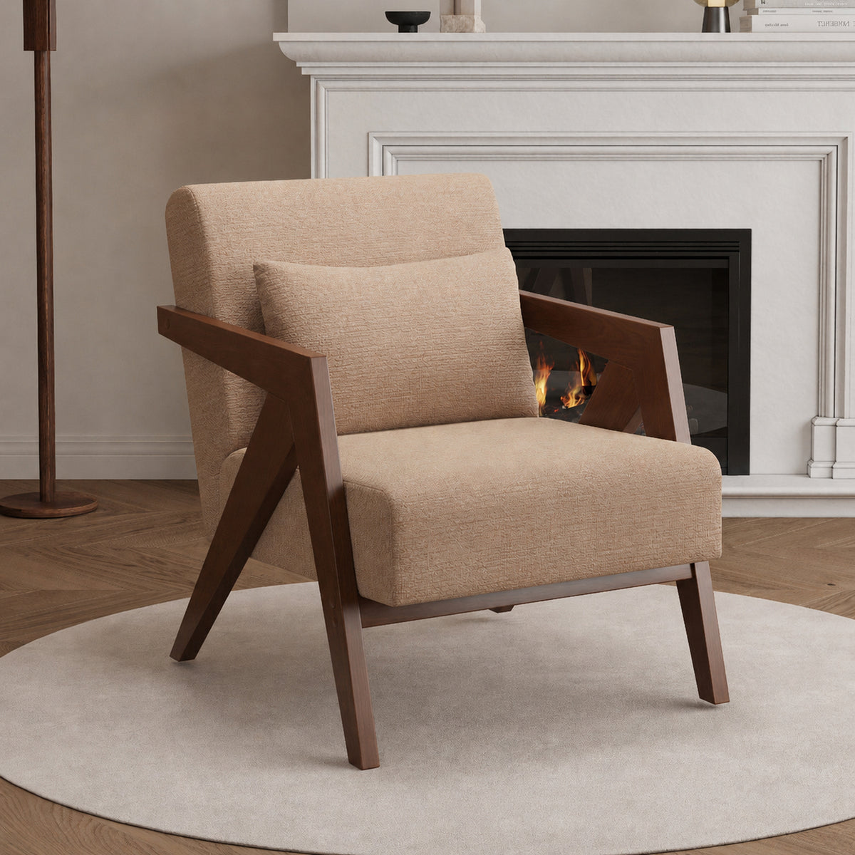 Modern Upholstered Accent Lounge Chair