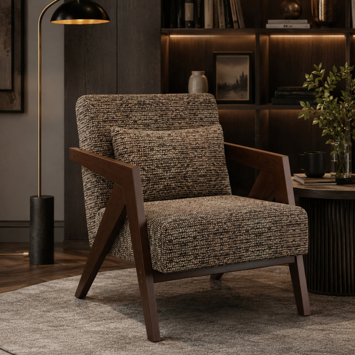 Modern Upholstered Accent Lounge Chair