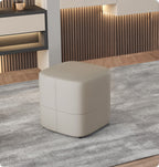 Modern Upholstered Cube Ottoman Stool