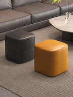 Modern Upholstered Cube Ottoman Stool