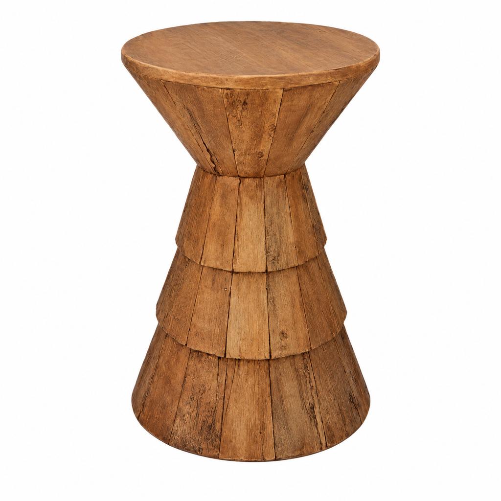 Modern Sculptural Cone Accent Side Table