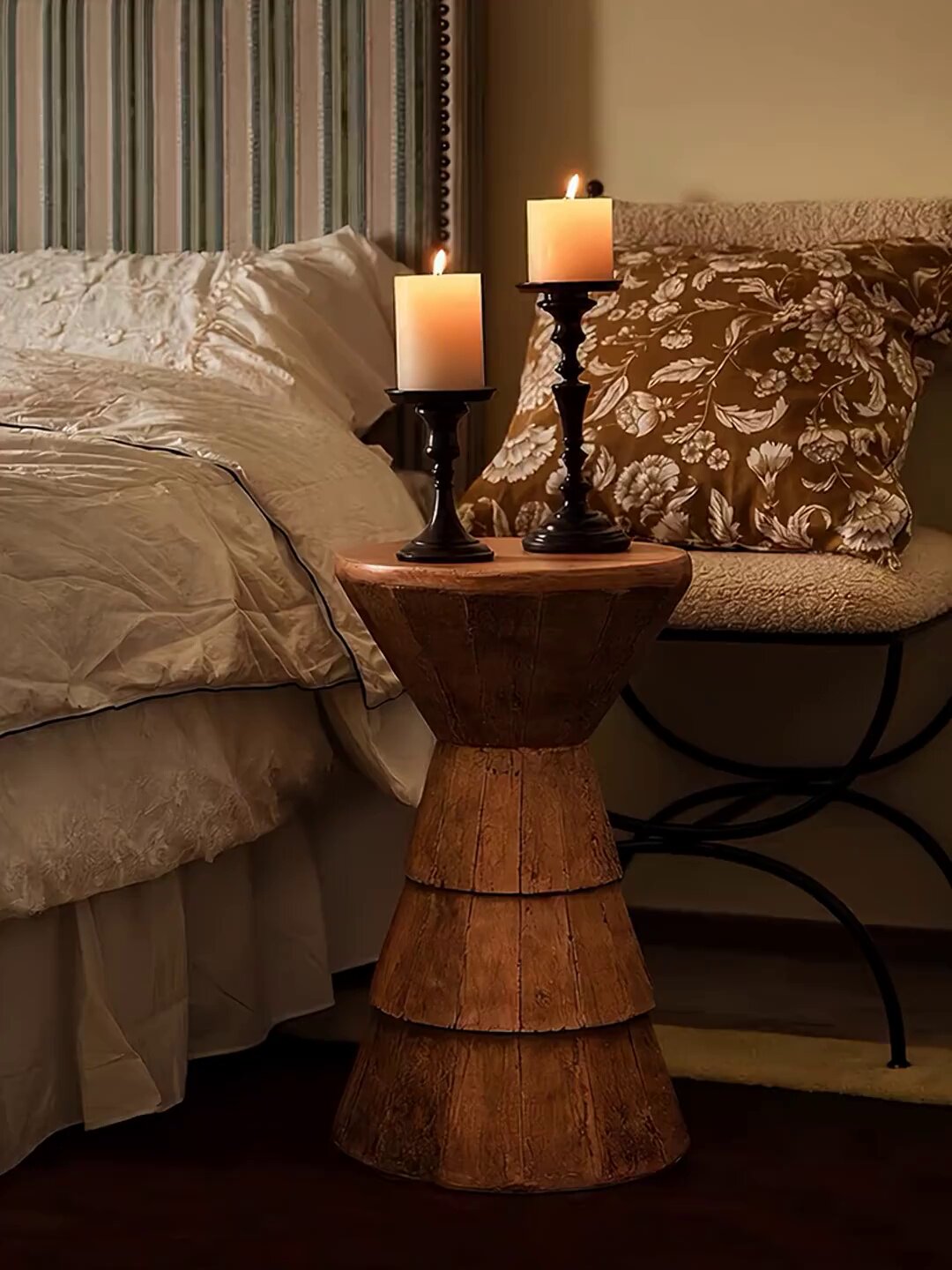 Modern Sculptural Cone Accent Side Table