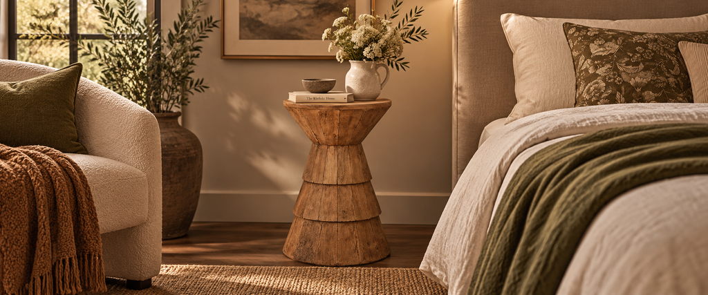 Modern Sculptural Cone Accent Side Table