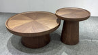 Round Pedestal Coffee and Side Table Set
