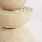 Sculptural Round Pedestal Dining Table